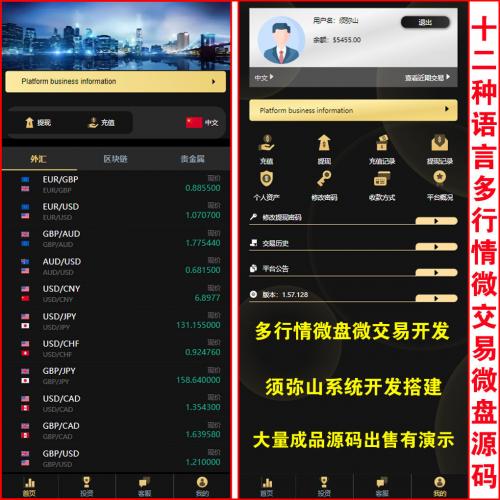 【完整版】12种语言多行情微交易微盘MT4源码｜点位盘 | 精准K线行情 | 期货｜股票｜虚拟币｜外汇贵金属交易平台｜中文+繁体+英文+韩语+日语 |