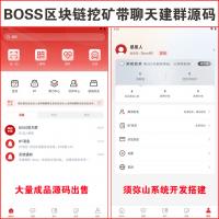 【独家开发】BOSS区块链挖矿算力BT币矿机带建群聊天源码  | 签到和玩小游戏获得BT币 | 互转功能 | web3全球商务链 | 苹果端+安卓端 | 强大的团队推荐制度 | 可仿任何网站 | 